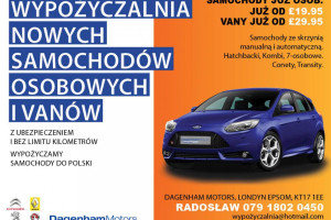 Wypozyczalnia Nowych Samochodow Osobowych i Vanow