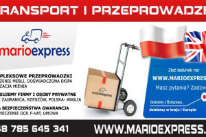 Transport rzeczy i Przeprowadzki UK - PL - UK  SUPER OFERTA