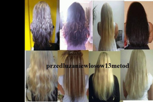 Fryzjer- przedłuzanie włosów 13 metod-tylko 150f