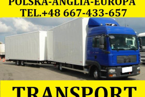 Transport,przeprowadzki Anglia-Polska..Europa