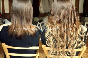 Profesjonalne przedłużanie i zagęszczenie włosów.  Keratynowe prostowanie