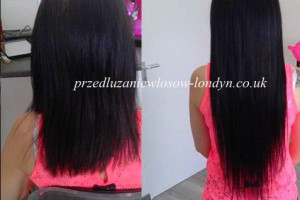 Profesjonalne przedłużanie i zagęszczenie włosów.  Keratynowe prostowanie