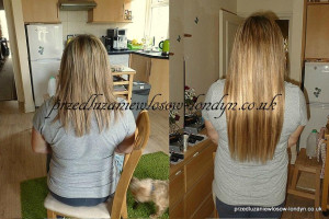 Profesjonalne przedłużanie i zagęszczenie włosów.  Keratynowe prostowanie