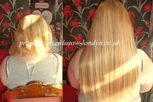 Profesjonalne przedłużanie i zagęszczenie włosów.