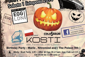 1.11.14 Halloween Boat Party + after at Egg London