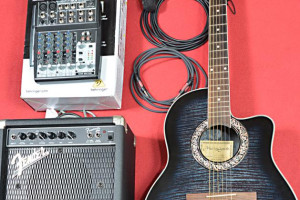 Gitara + mixer + głośnik