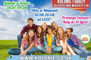 Kolonie w Polsce dla dzieci z Anglii - 12 dni Biuro Olimp Tour - Kolonie i Zimowiska