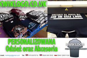 kwiklogo.co.uk - odzież robocza Uk nadruki na koszulkach dtg haft komputerowy