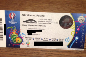 4 Bilety EURO 2016 Poland vs Ukraine cat 2