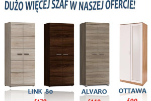Promocja! Kompaktowa szafa 1-drzwiowa Like! £79!