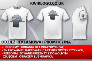 kwiklogo.co.uk - odzież robocza Uk nadruki na koszulkach dtg haft komputerowy