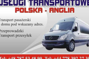 Przewóz osób,paczek,przeprowadzki PL-UK-PL