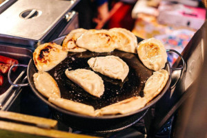 Complete street food market stall to sell (gazebo, griddle, bain marie, soup kettle etc)