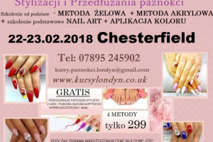 WARSZTATY STYLIZACJI PAZNOKCI ! luty-marzec - Londyn i Chesterfield