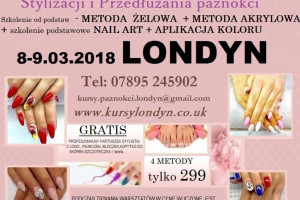 WARSZTATY STYLIZACJI PAZNOKCI ! luty-marzec - Londyn i Chesterfield