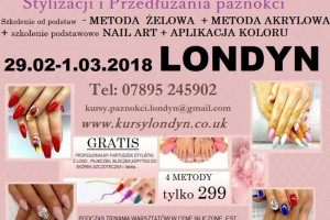 WARSZTATY STYLIZACJI PAZNOKCI ! luty-marzec - Londyn i Chesterfield