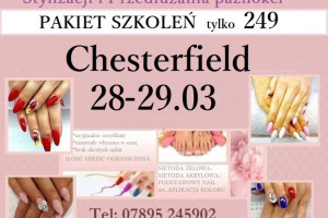 WARSZTATY STYLIZACJI PAZNOKCI - Chesterfield - pakiet szkoleń tylko 249