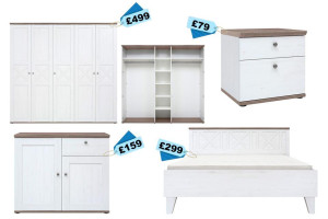 NOWOCZESNE SYPIALNIE BRW - LUCA ORAZ STOCKHOLM