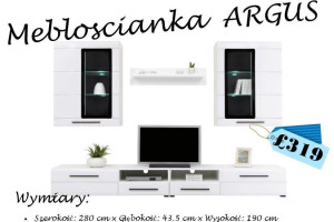 NOWOCZESNE ZESTAWY MEBLOŚCIANEK BLACK RED WHITE!