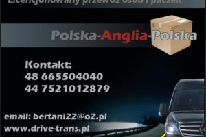 Drive-trans transport osób paczki od 15 gbp