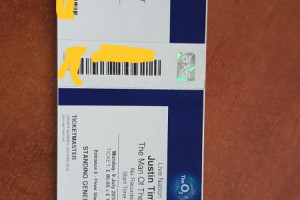 Justin Timberlake w Londynie 9 lipca, 2 bilety