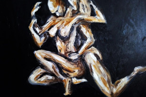 Dwa obrazy olejne na płótnie sprzedam