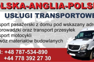 Przewóz osób,paczek,przeprowadzki Polska-Anglia-Polska