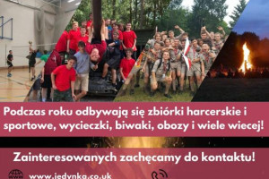 Polska Drużyna Harcerzy poszukuje energicznych ochotników w wieku 11-14 lat!